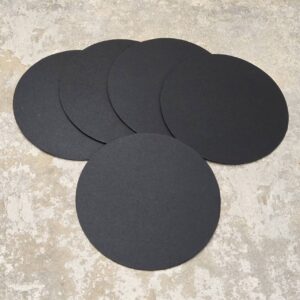 黑色圓形卡紙｜直徑12cm (單包5入)