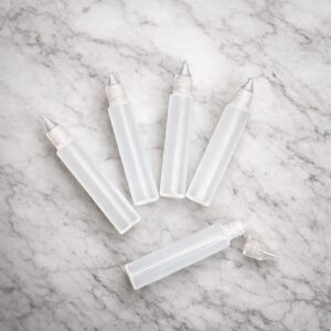 30ml尖嘴筆型顏料擠壓瓶（5入）